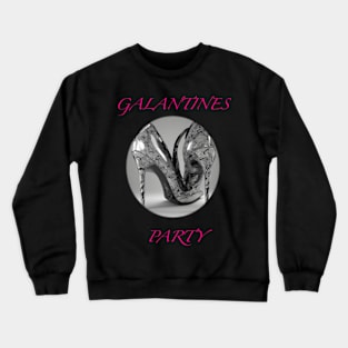 Galentines party marble shoes Crewneck Sweatshirt